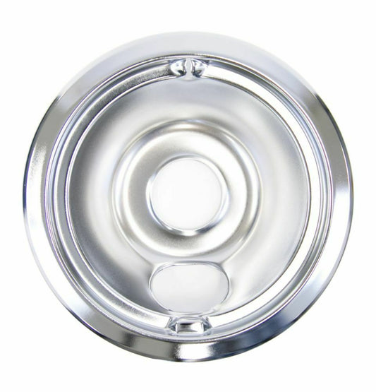 GE WB31M16 GE Kenmore Stove 6 Inch Chrome Burner Bowl Drip Pan PS244371